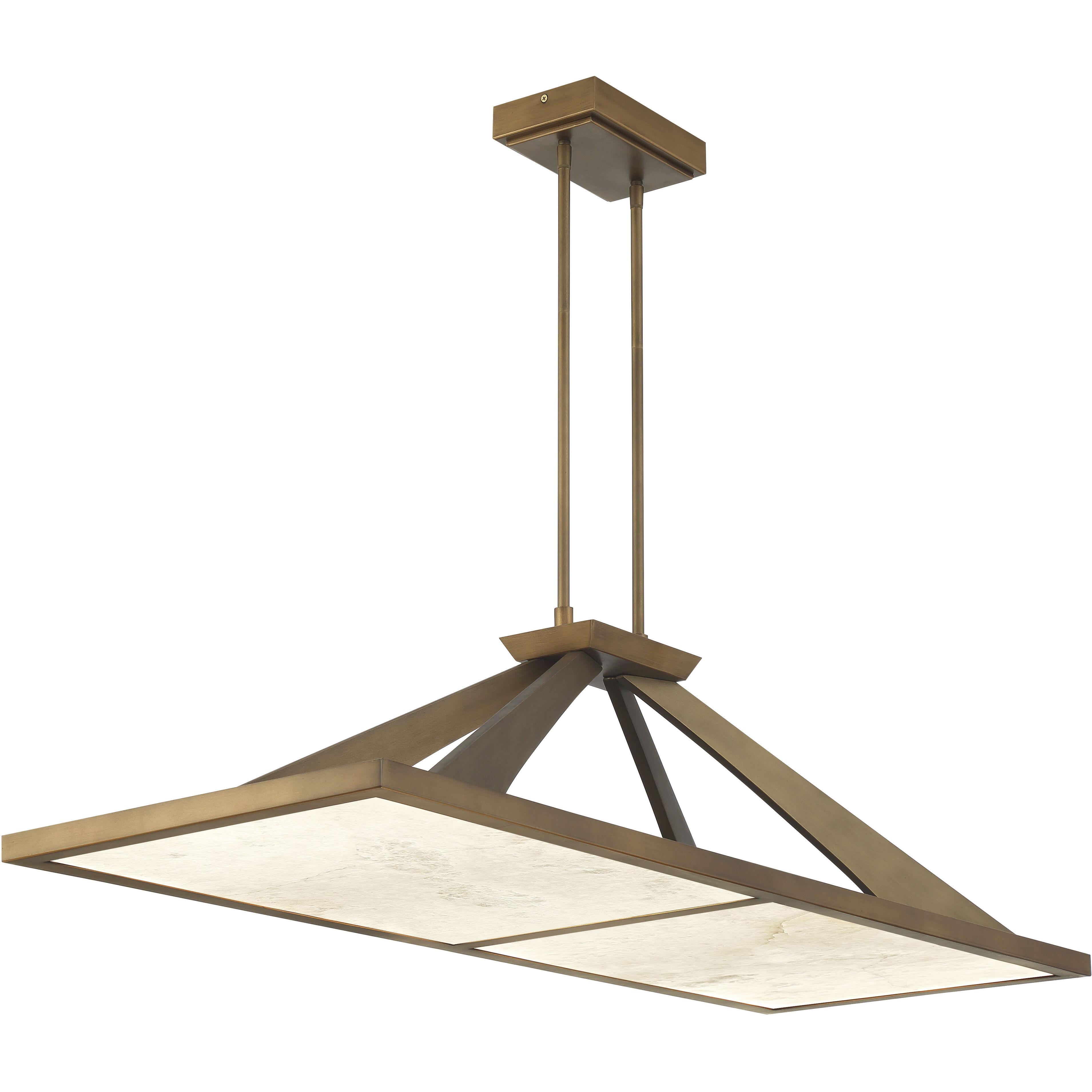 Stiles LED 48 inch Ashen Gold Island Chandelier Ceiling Light