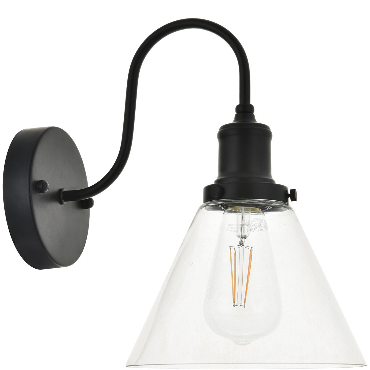 Histoire 1 Light 8 inch Black Wall Sconce Wall Light