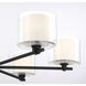 Seville 6 Light 32 inch Dark Matte Black Chandelier Ceiling Light