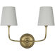 Thomas O'Brien Vendome Cordless Double Sconce Wall Light