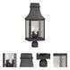 Forged Jefferson 3 Light 23 inch Charcoal Outdoor Post Light