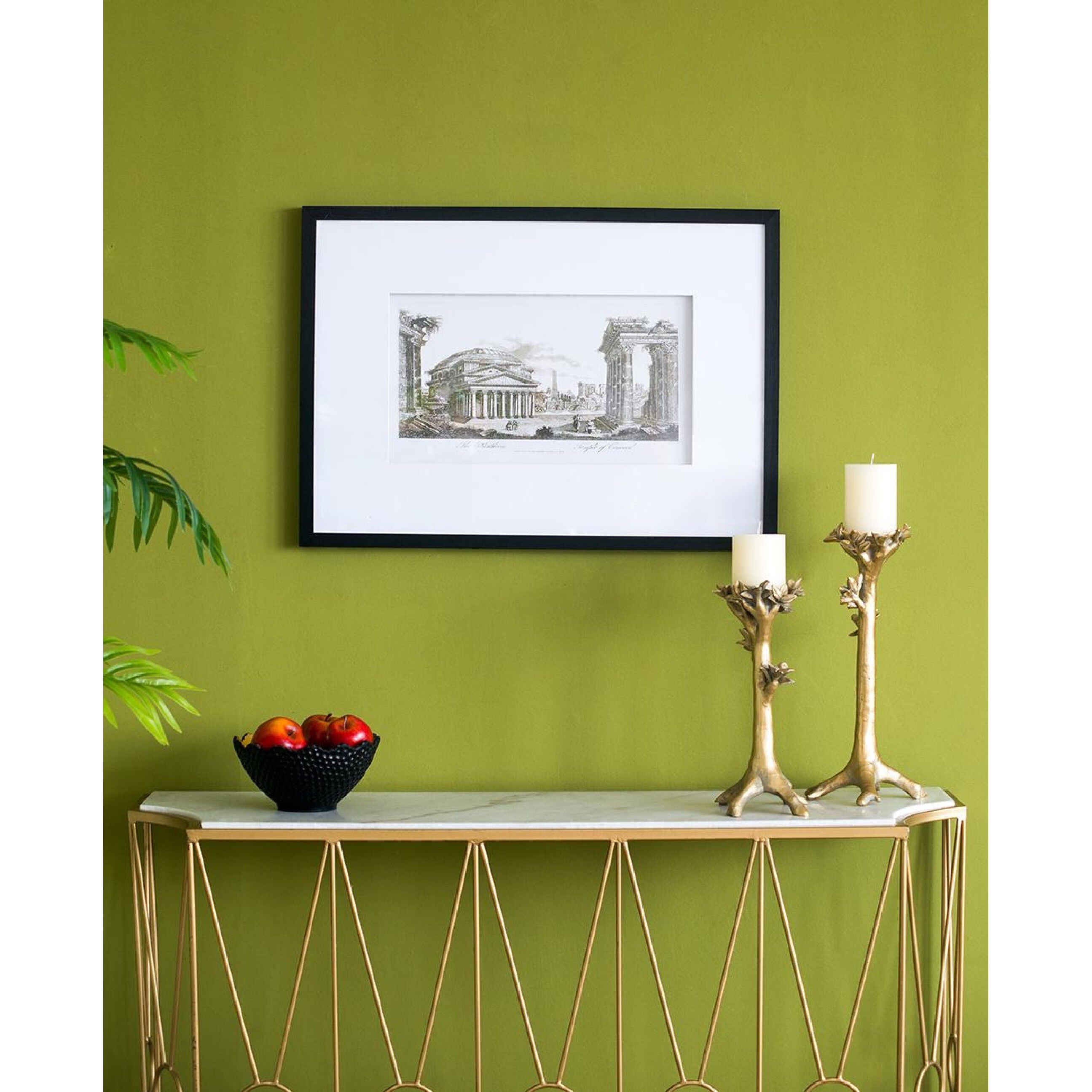 Smithsonian Black and Beige and Black Wall Art, The Pantheon Temple of Concord