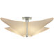 Kirigami 4 Light 22.5 inch Sterling Semi-Flush Ceiling Light