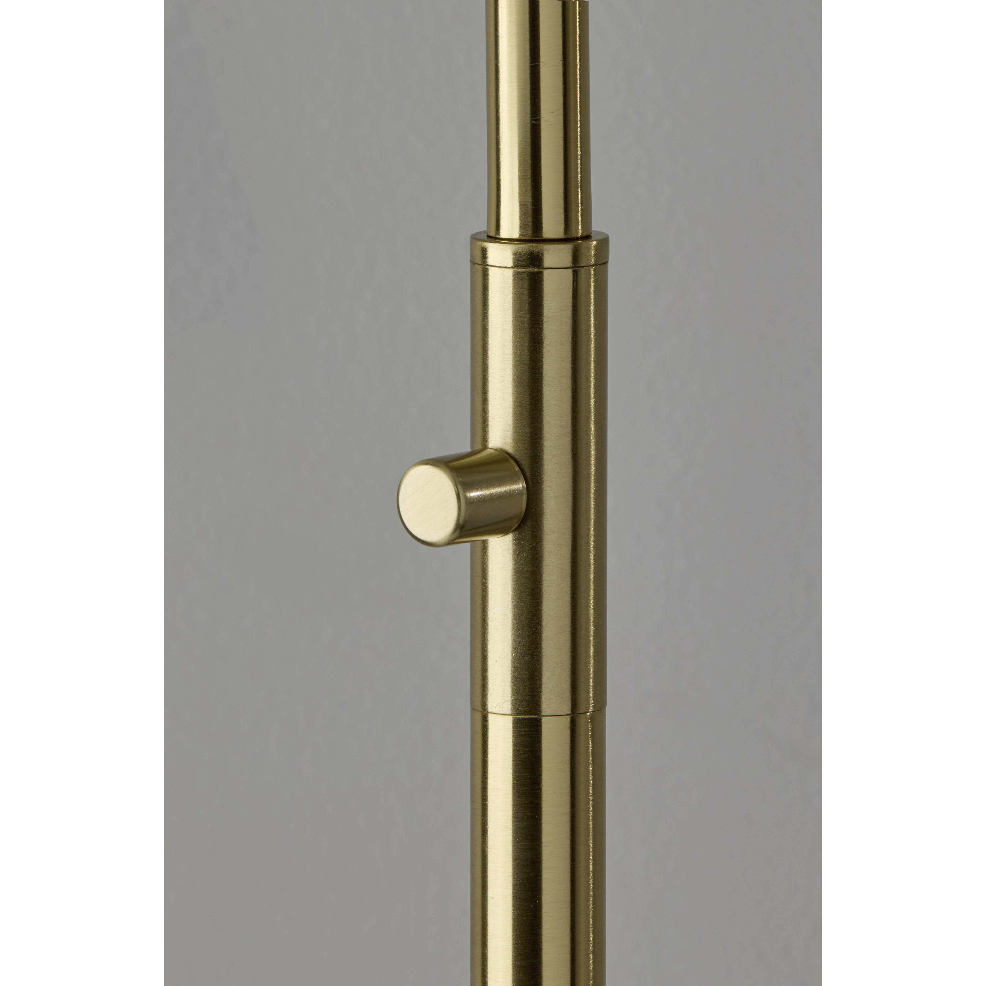 Gio 56 inch 60.00 watt Painted Brass Floor Lamp Portable Light