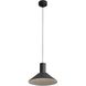Faroe Pendant Ceiling Light in Flecked Black/Grey