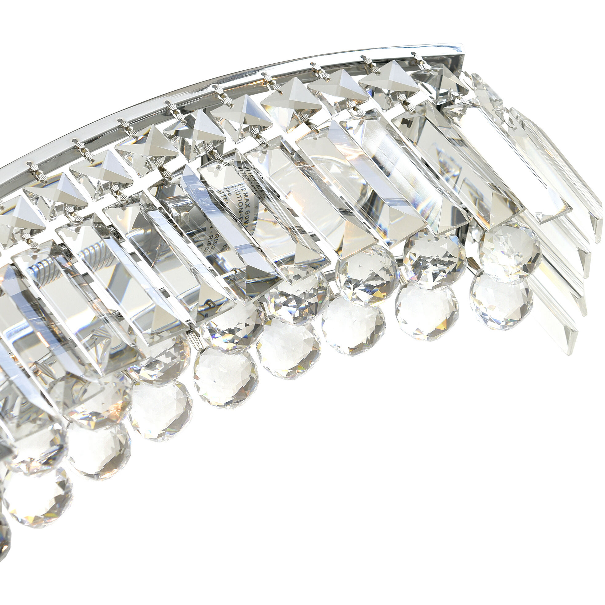 Glamorous 5 Light 30 inch Chrome Vanity Light Wall Light