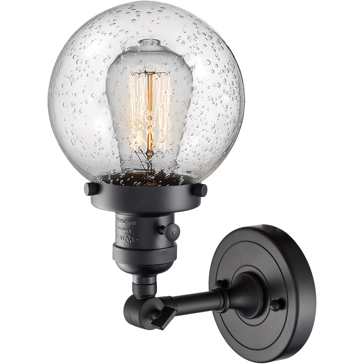 Franklin Restoration Beacon LED 6 inch Matte Black Sconce Wall Light, Franklin Restoration