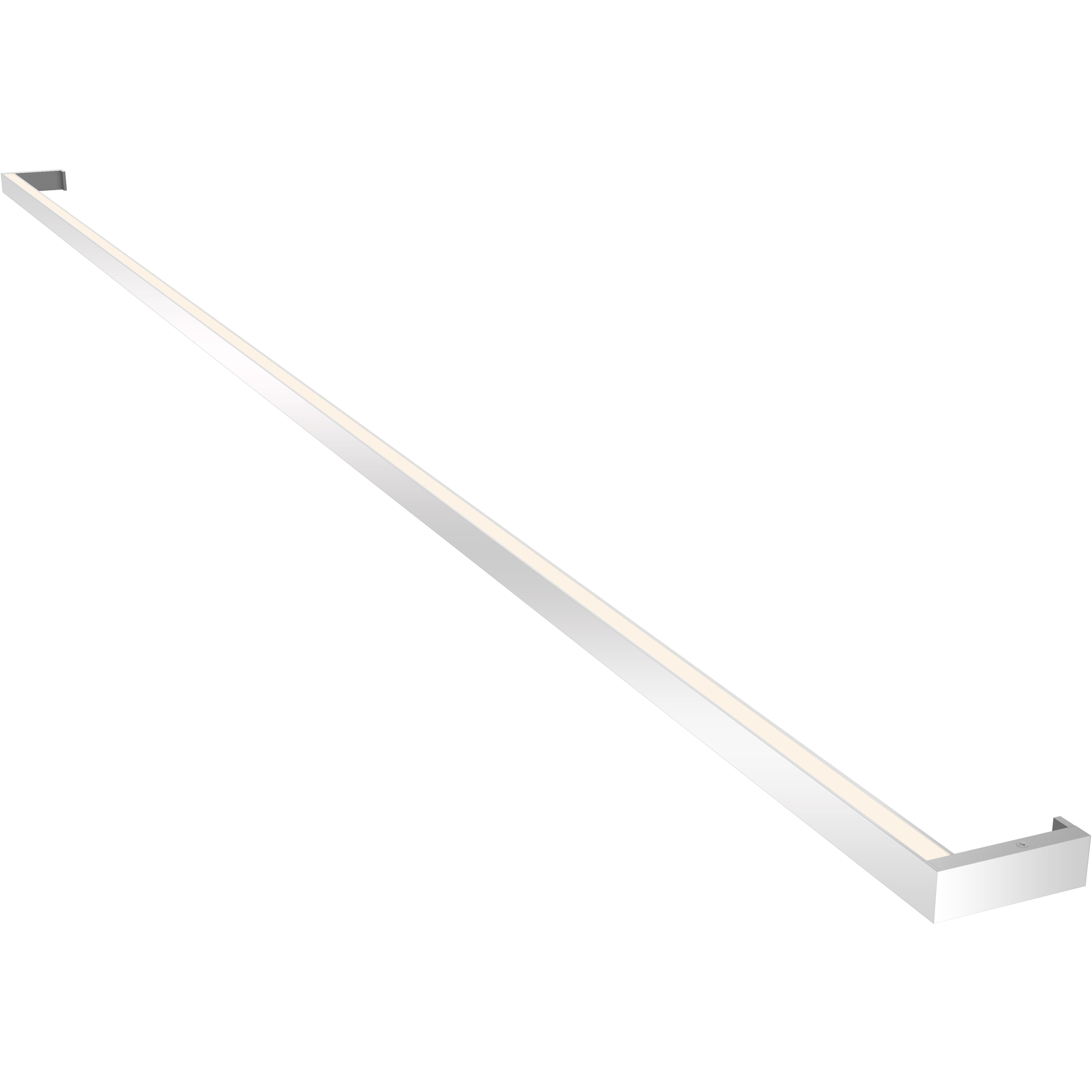 Thin-Line LED 96 inch Bright Satin Aluminum Wall Bar Wall Light in 8ft., 3000K