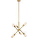 Newtown 6 Light 17 inch Brass Pendant Ceiling Light