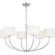 kate spade new york Sawyer 6 Light 36 inch Polished Nickel Chandelier Ceiling Light