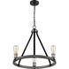 Kirkland 3 Light 20 inch Ashen Barnboard Chandelier Ceiling Light