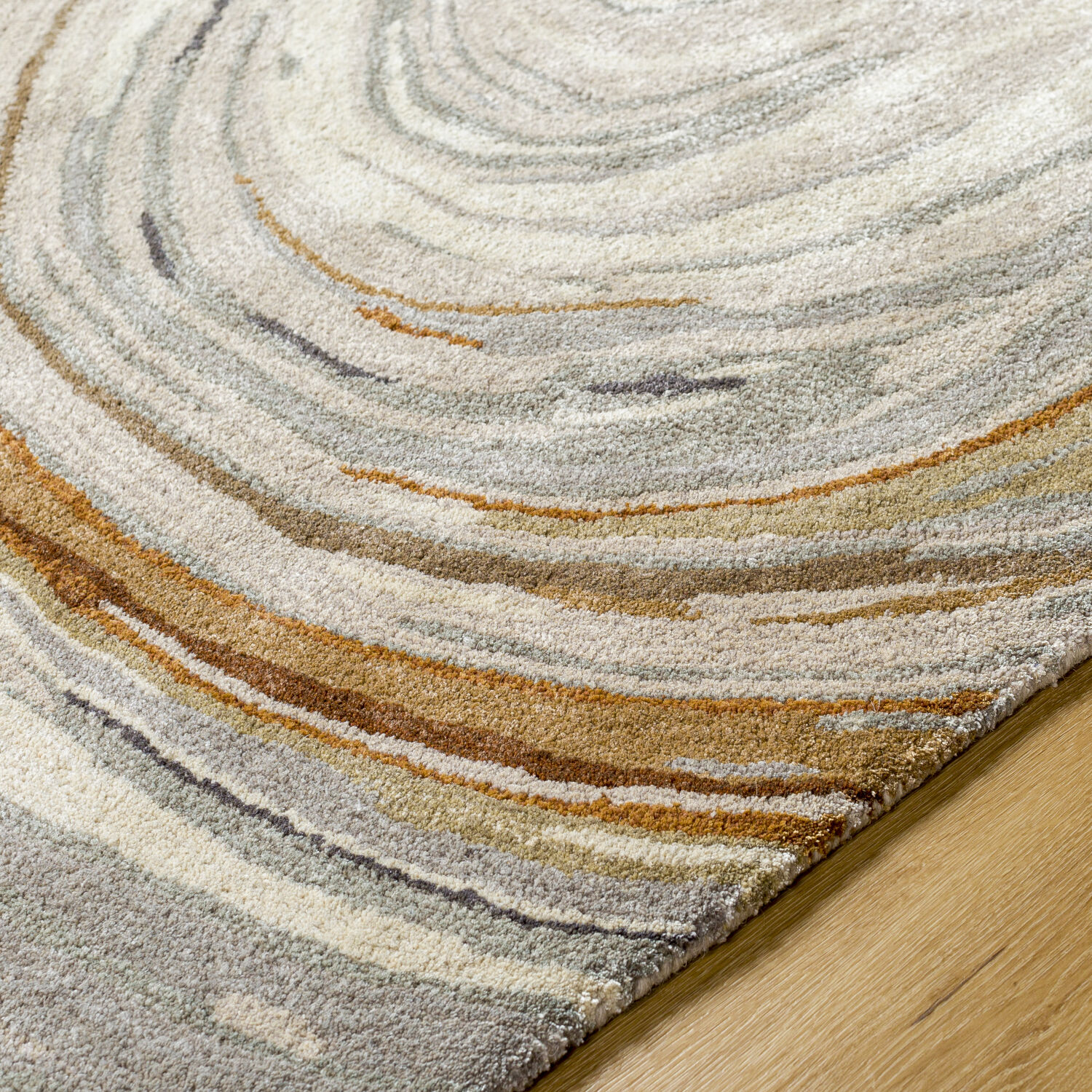 Kavita 72 X 72 inch Charcoal Rug in 6 Ft Round, Round