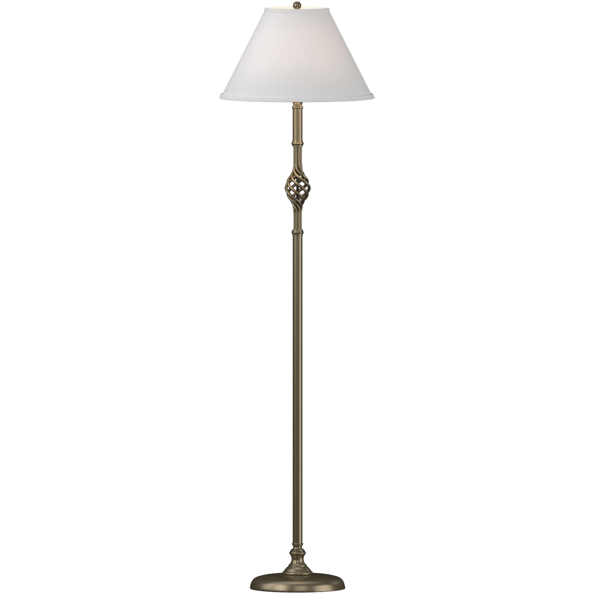 Twist Basket 54.75 inch 150 watt Soft Gold Floor Lamp Portable Light in Natural Anna