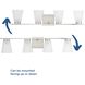 Tanner 4 Light 31.12 inch Brushed Nickel Vanity Light Wall Light