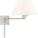 Allison 25 inch 100.00 watt Brushed Nickel Swing Arm Wall Lamp Wall Light