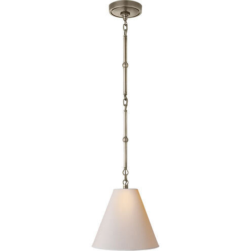 Thomas O'Brien Goodman 1 Light 10 inch Antique Nickel Hanging Shade Ceiling Light in Natural Paper, Petite