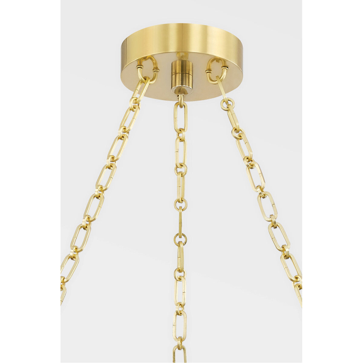 Rosendale LED 28 inch Aged Brass Chandelier Ceiling Light, Small