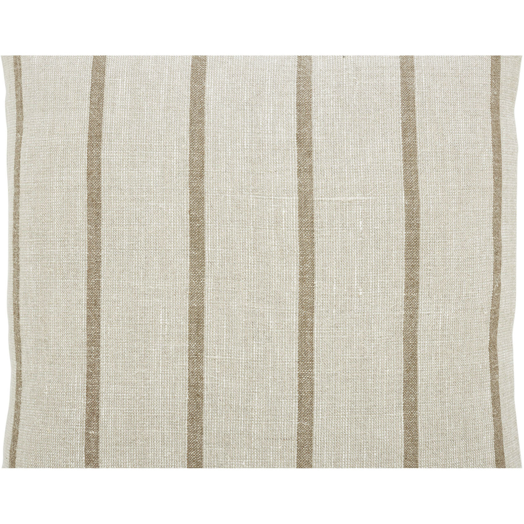 Truden 20 inch Natural Linen and Dark Brown Linen Stripe Indoor Pillow
