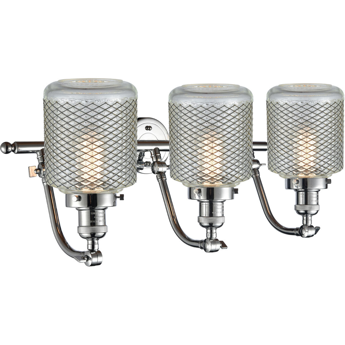 Franklin Restoration Stanton 3 Light 28 inch Polished Chrome Bath Vanity Light Wall Light, Franklin Restoration