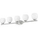 Colette Vanity Wall Light in Brushed Nickel
