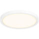 Slim LED 6 inch White Flushmount Ceiling Light, Round
