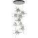 Tura 9 Light 29.6 inch Sterling Pendant Ceiling Light, Round