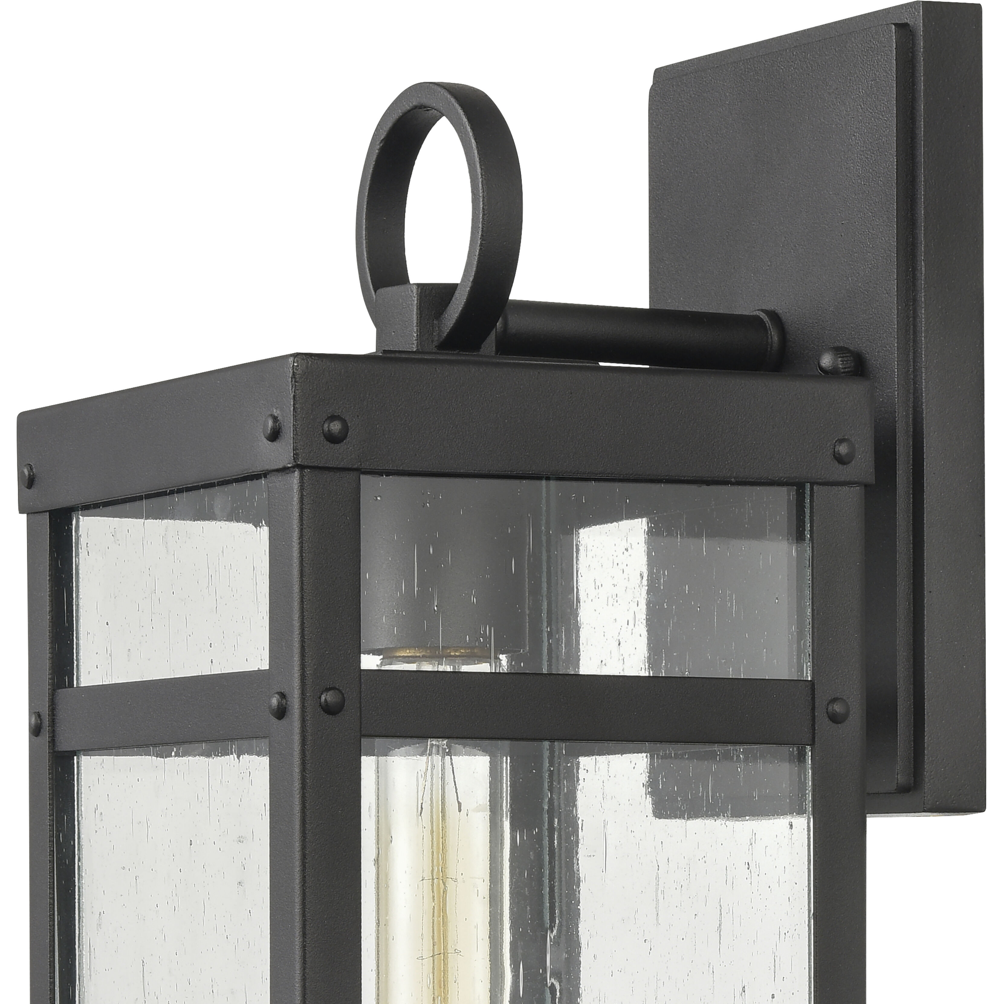 Dalton 1 Light 13 inch Textured Black Outdoor Wall Sconce