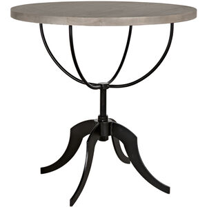 Wine 30 X 30 inch Vintage Grey Accent Table, Adjustable