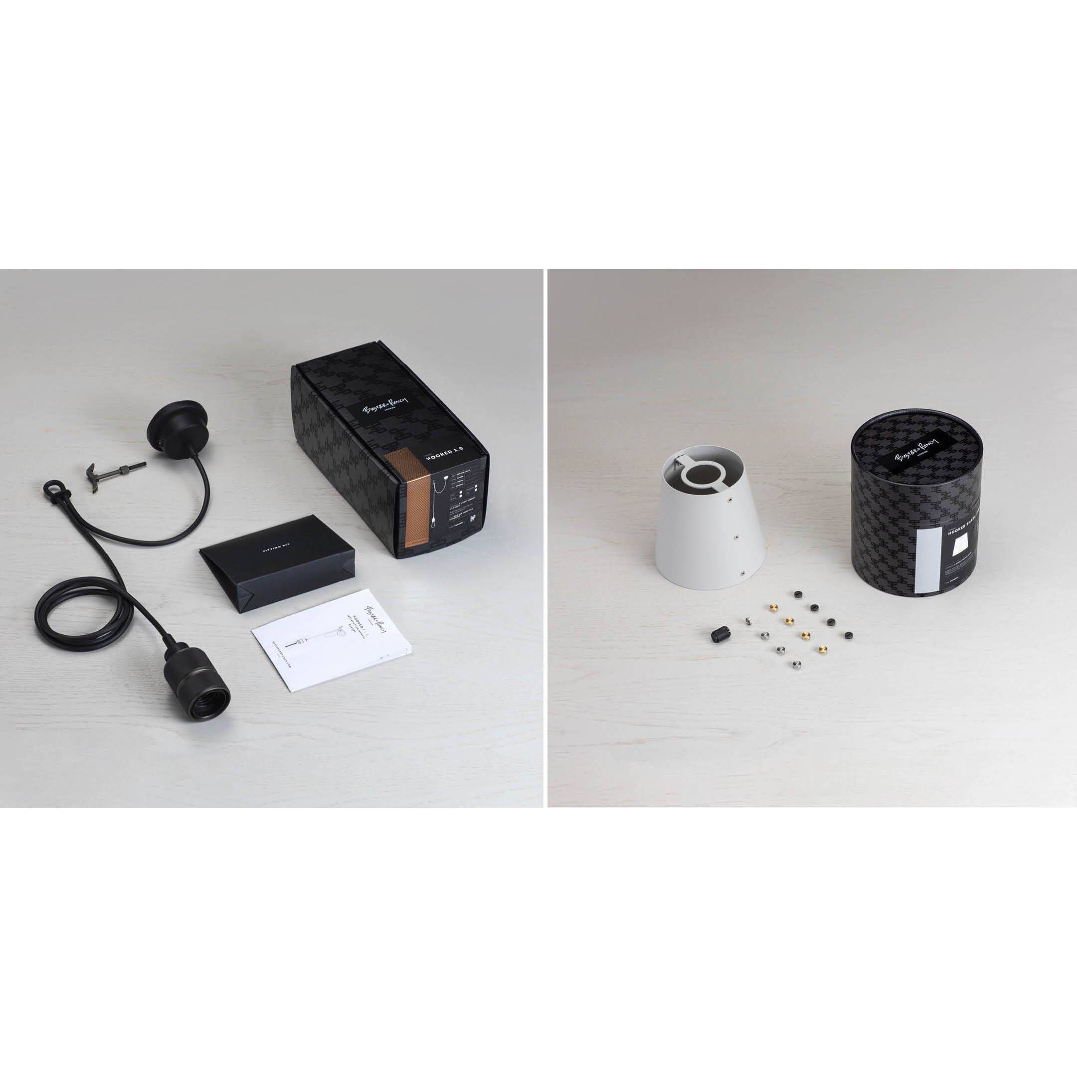 Hooked 1.0 LED 5.51 inch Stone / Smoked Bronze Pendant Ceiling Light