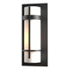 Banded 1 Light 12 inch Coastal Black Outdoor Sconce, Small