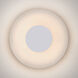 Halftone LED Matte White ADA Interior Wall Light