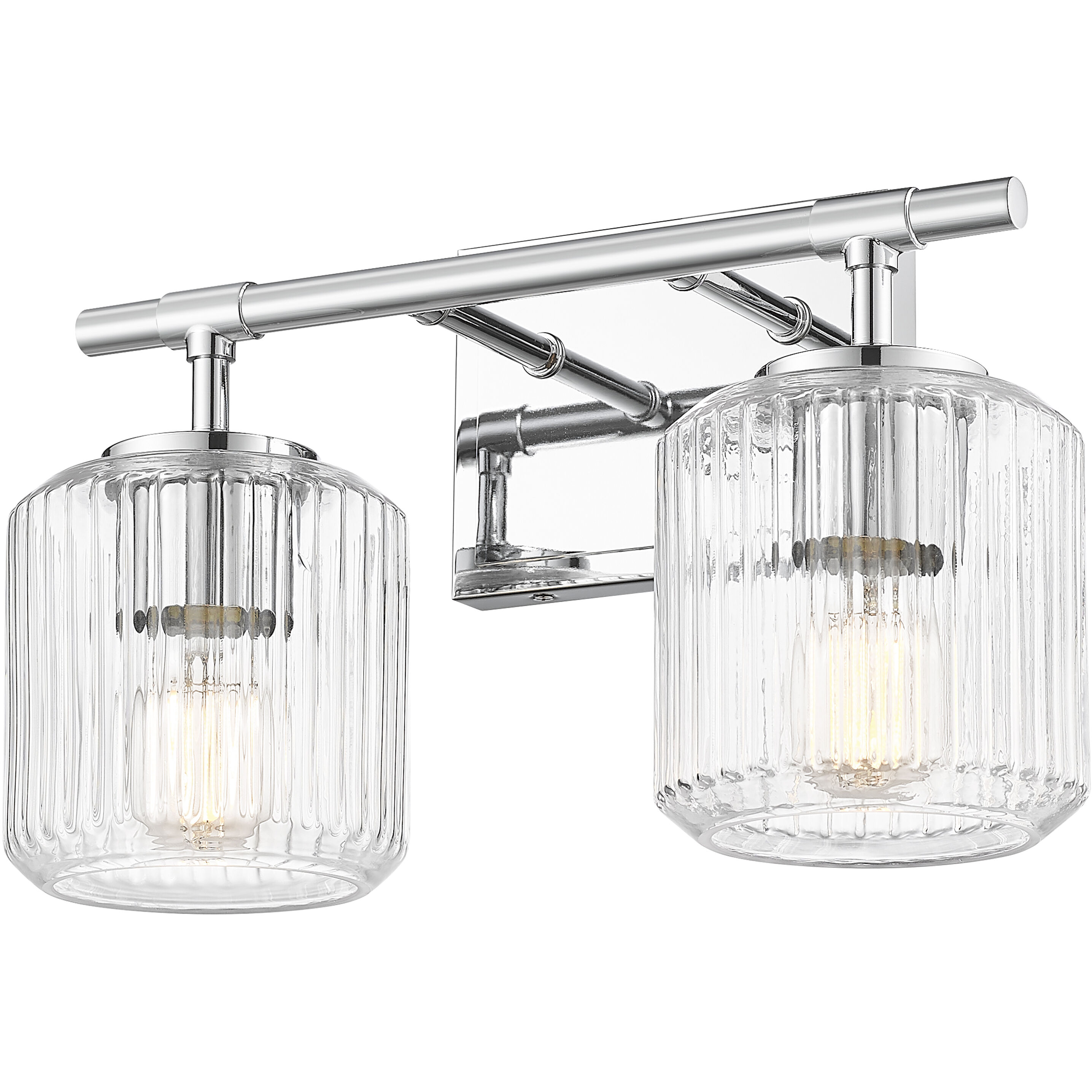 Landon 2 Light 14 inch Chrome Vanity Wall Light