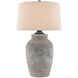 Quest 35 inch 150 watt Rustic Gray/Aged Black Table Lamp Portable Light