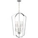 Romee 8 Light 18 inch Brushed Nickel Foyer Pendant Ceiling Light, Large