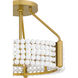 Molly 3 Light 16 inch Brushed Gold Semi-Flush Mount Ceiling Light, Medium