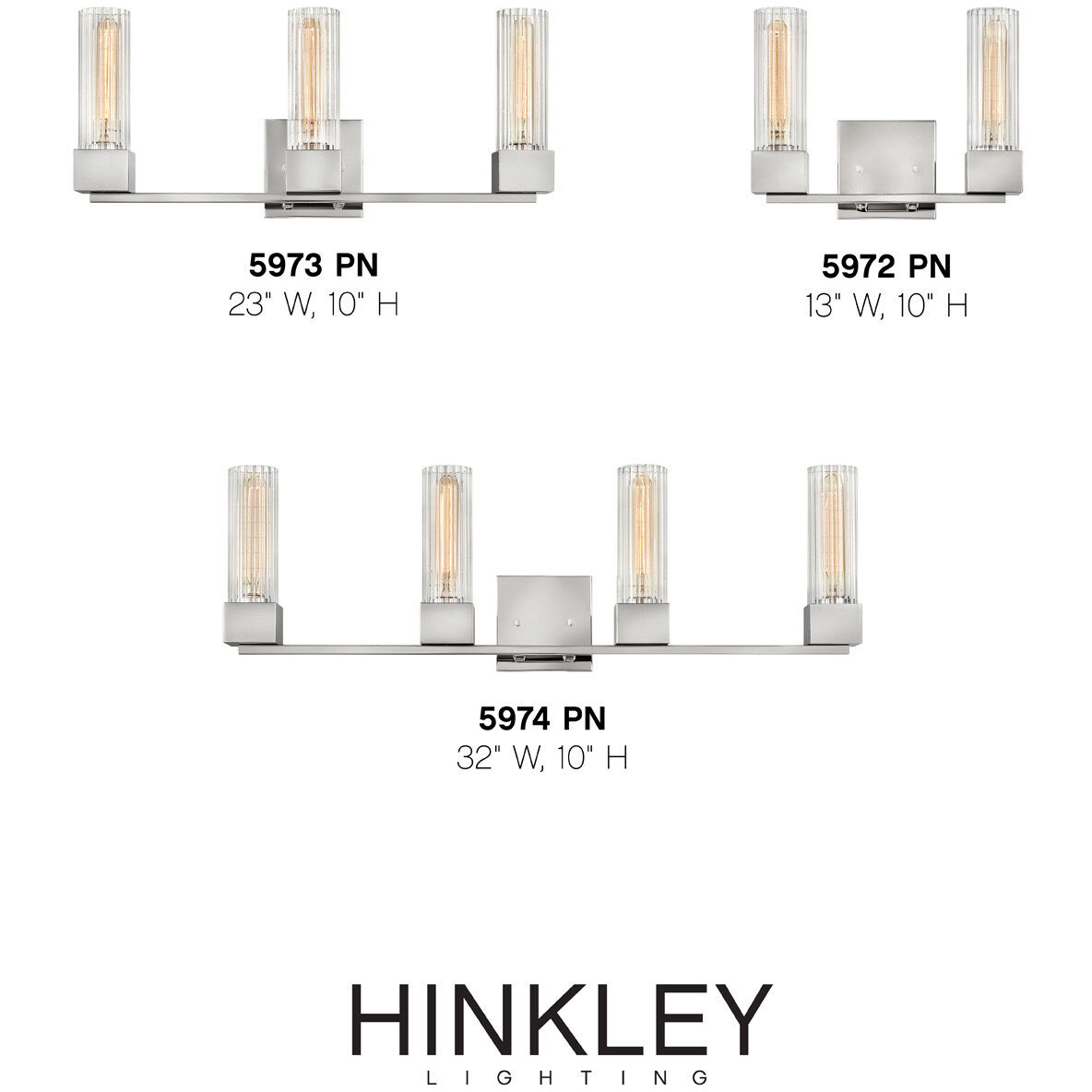 Xander 3 Light 23 inch Polished Nickel Vanity Light Wall Light