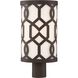 Jennings 1 Light 17 inch Dark Bronze Post, Libby Langdon