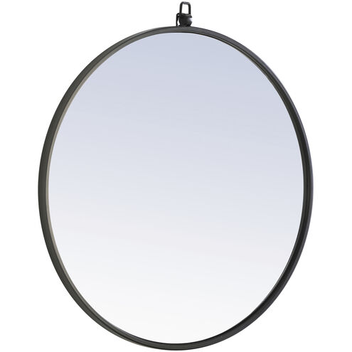 Eternity 24 X 24 inch Black Wall Mirror