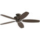 Renew Patio 52 inch Satin Natural Bronze with Walnut Blades Ceiling Fan