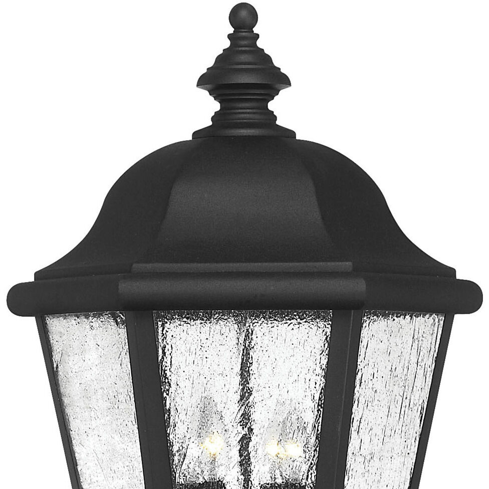 Estate Series Edgewater 4 Light 27.75 inch Black Outdoor Post Mount Lantern in Non-LED, Extra Large