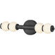 Lisa McDennon Trigo LED 6 inch Black Sconce Wall Light