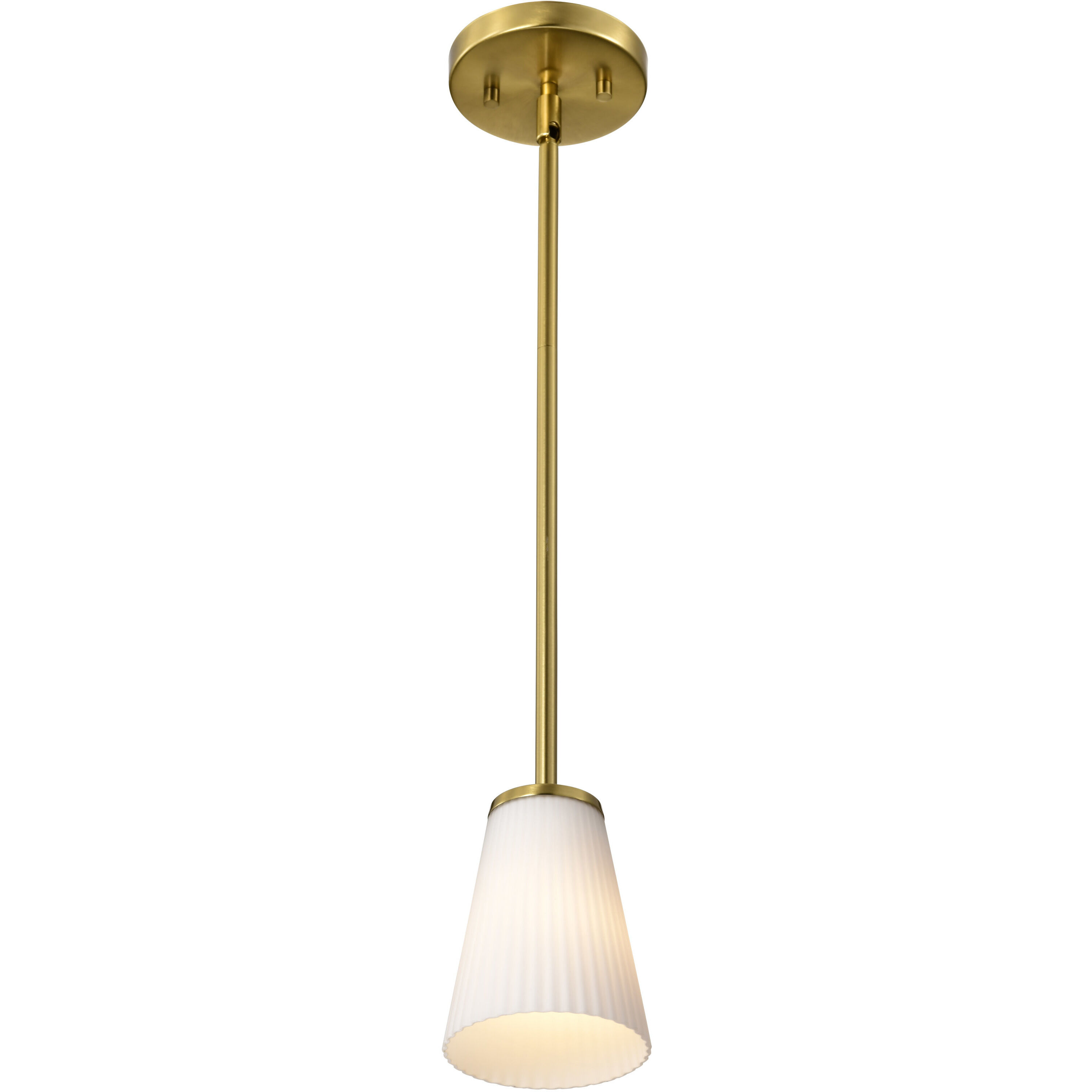 Royale 4.92 inch Burnished Brass Pendant Ceiling Light