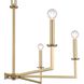 Dunne 6 Light 30 inch Lacquered Brass Chandelier Ceiling Light