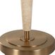 Palu 37.5 inch 150.00 watt Light Beige Travertine and Plated Brushed Brass Table Lamp Portable Light