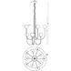 Iissa 10 Light 40 inch Black Chandelier Ceiling Light in Amber