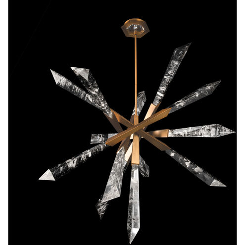 Solitude LED 35.5 inch Aged Brass Pendant Ceiling Light, Beyond