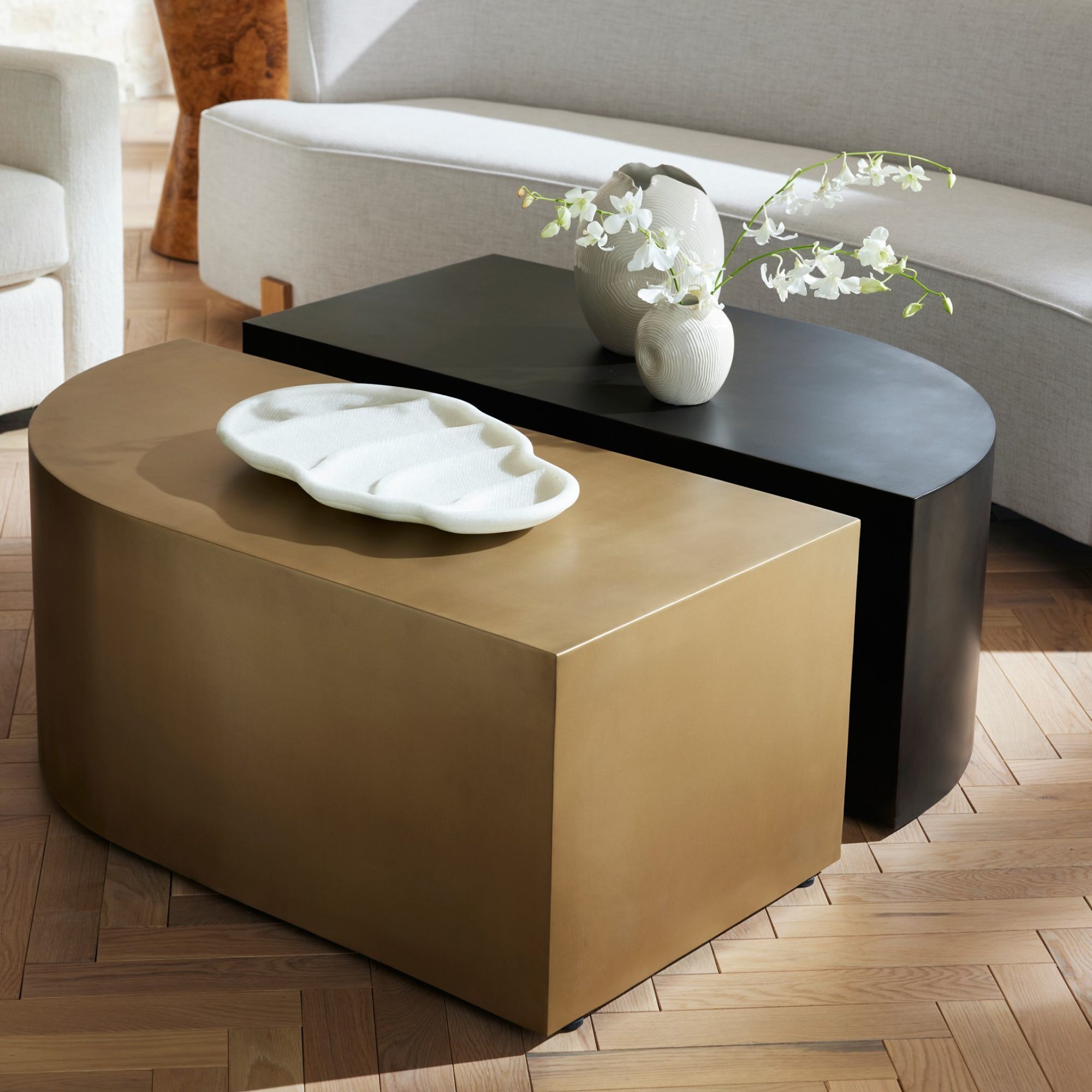 Chesapeake Ivory Trays, Set of 3