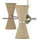Pennyworth 10 Light 36 inch Contemporary Silver Leaf and Contemporary Silver Chandelier Ceiling Light