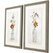 Florals Orange and Yellow and Red Framed Art