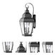 Exeter 3 Light 29 inch Black Outdoor Wall Lantern